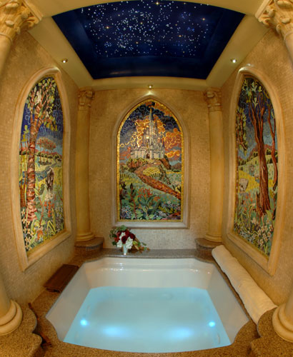 bathroom with stars