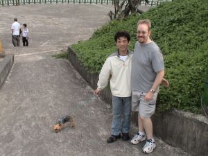 基隆 龜山島
me & steve & 哈利(my dog)