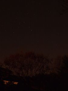 2010年12月21日，月食的那天，在后院所拍到的星星。用了10秒的快门。